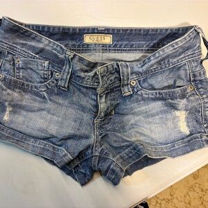 Guess Blue Denim Shorts Size 4